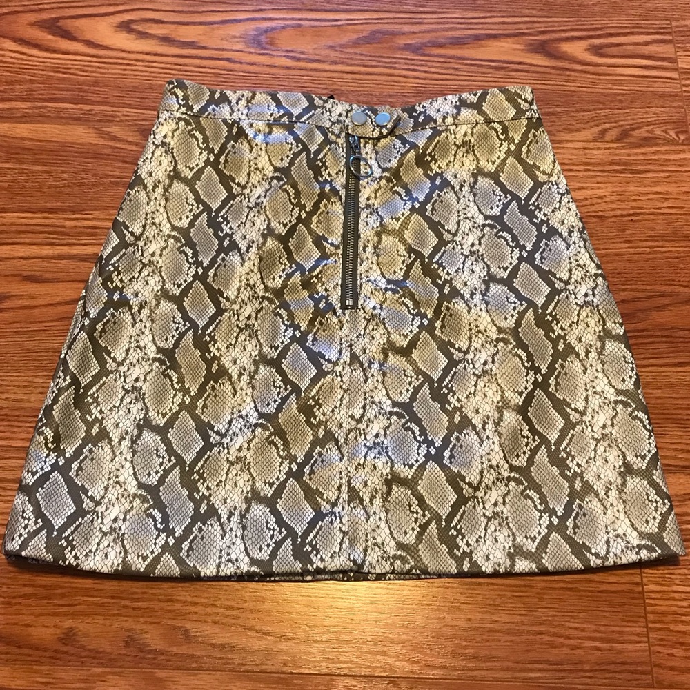 Snake skin skirt